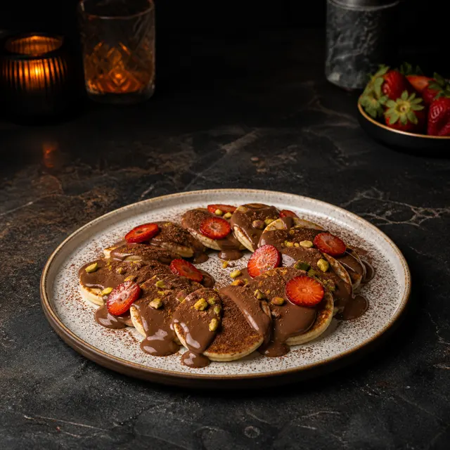 Chocolate Mini Pancakes